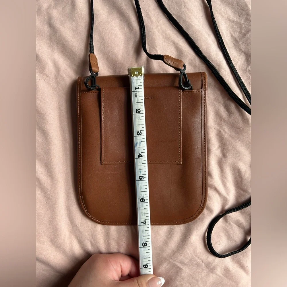 L.L. Bean Brown Full Grain Leather Crossbody Bag